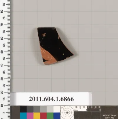 Terracotta rim fragment of a kylix (drinking cup)