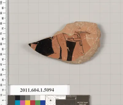 Terracotta fragment of a kylix (drinking cup)