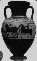 AMPHORA, NECK (ITALIOTE, BLACK-FIGURE)