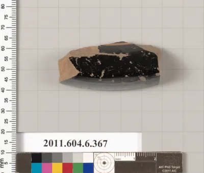 Terracotta fragment of a plate?