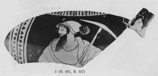 KRATER, COLUMN, FRAGMENT (ATHENIAN, RED-FIGURE)