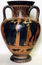 AMPHORA, NECK (ATHENIAN, BLACK-FIGURE)