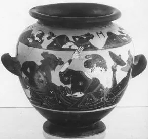STAMNOS (ATHENIAN, BLACK-FIGURE)