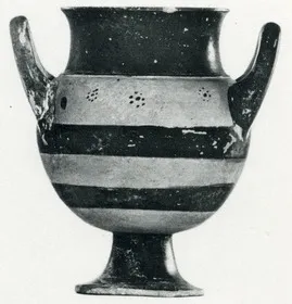 AMPHORISKOS (EAST GREEK, SAMIAN, BLACK PATTERN)