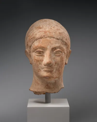 Terracotta head of a youth
