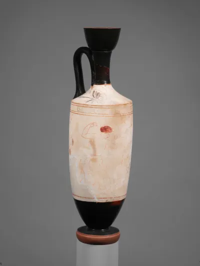 Terracotta lekythos (oil flask)