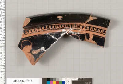 Terracotta fragment of a bell-krater (bowl for mixing wine and water)
