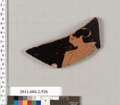 Terracotta fragment of a hydria: kalpis (water jar)