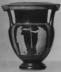 KRATER, COLUMN (ATHENIAN, RED-FIGURE)