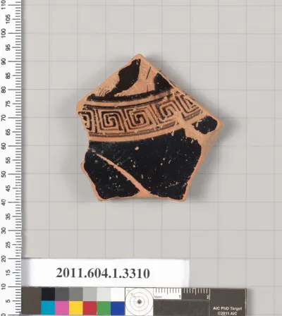 Terracotta fragment of a kylix (drinking cup)