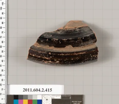 Terracotta fragment of a column-krater (bowl for mixing wine and water)