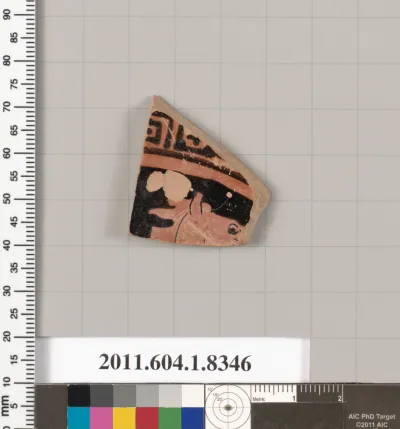 Terracotta fragment of a kylix (drinking cup)