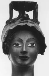 FIGURE VASE, ARYBALLOS (ATHENIAN, RED-FIGURE)