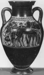 AMPHORA, BELLY, TYPE B (ATHENIAN, BLACK-FIGURE)