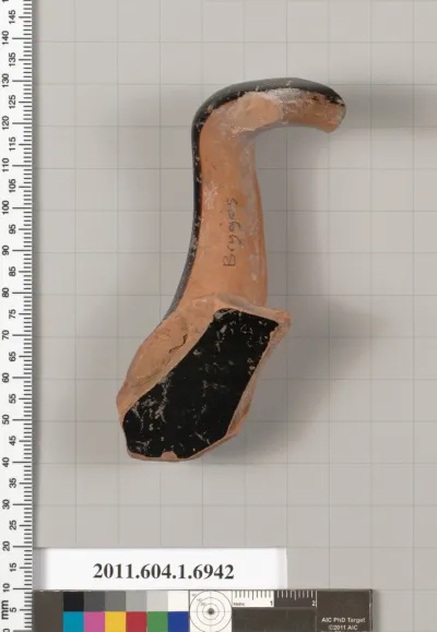 Terracotta fragment of a kylix (drinking cup)