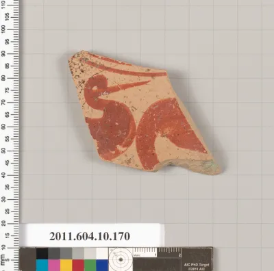 Terracotta fragment of a plate?