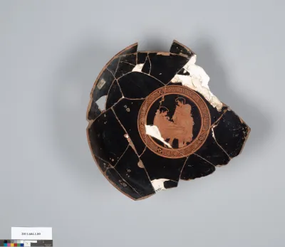 Terracotta fragment of a kylix (drinking cup)