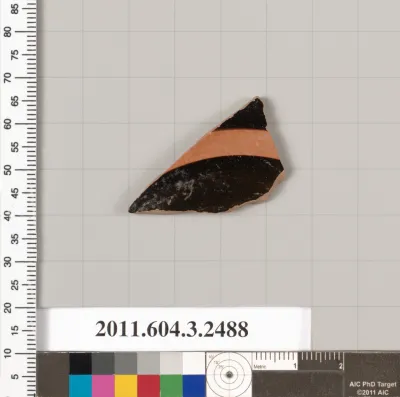 Terracotta fragment of a kylix (drinking cup)