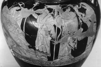 AMPHORA, NECK (ATHENIAN, RED-FIGURE)