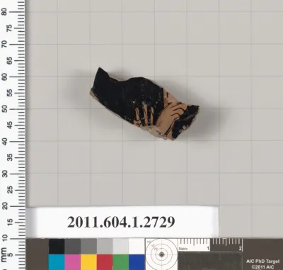 Terracotta fragment of a kylix (drinking cup)