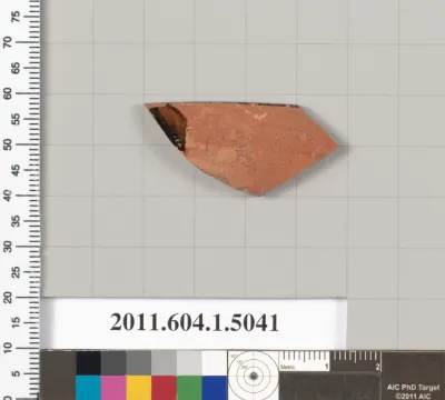 Terracotta fragment of a kylix (drinking cup)