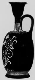 LEKYTHOS, SQUAT (SOUTH ITALIAN, GNATHIAN, BLACK GLAZE)