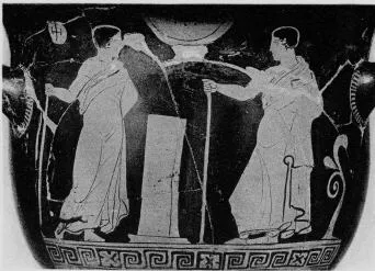 KRATER, BELL (SOUTH ITALIAN, APULIAN, RED-FIGURE)
