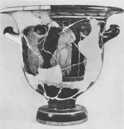 KRATER, BELL (SOUTH ITALIAN, LUCANIAN, RED-FIGURE)