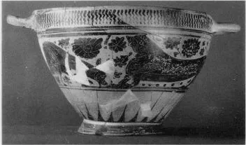 SKYPHOS (CORINTHIAN, BLACK-FIGURE)