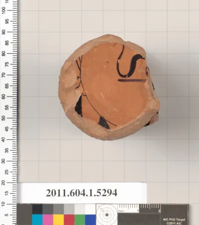 Terracotta fragment of a kylix (drinking cup)