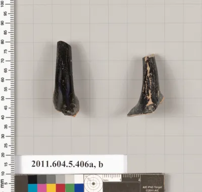 Terracotta fragments of kylikes (drinking cups)