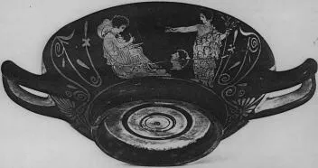 CUP, STEMLESS (ATHENIAN, RED-FIGURE)