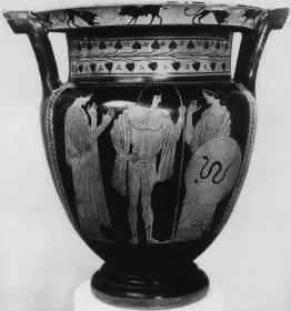 KRATER, COLUMN (ATHENIAN, RED-FIGURE)