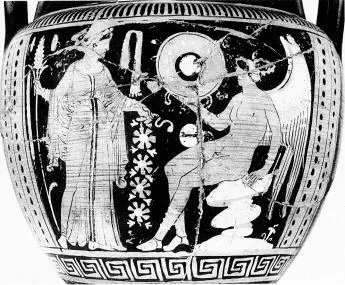 KRATER, COLUMN (SOUTH ITALIAN, APULIAN, RED-FIGURE)