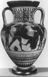 AMPHORA, NECK (ATHENIAN, BLACK-FIGURE)