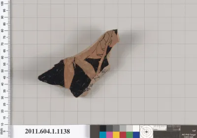 Terracotta fragment of a kylix (drinking cup)