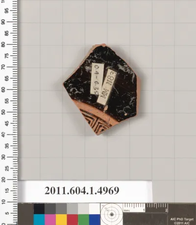 Terracotta fragment of a kylix (drinking cup)