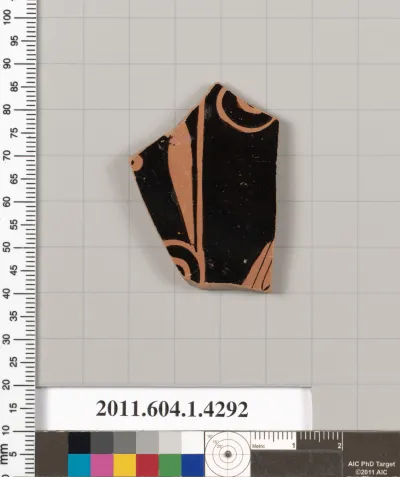 Terracotta fragment of a kylix (drinking cup)