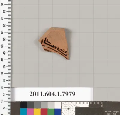 Terracotta fragment of a kylix (drinking cup)