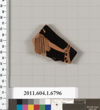 Terracotta fragment of a kylix (drinking cup)