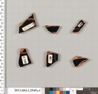 Terracotta fragment of a kylix (drinking cup)