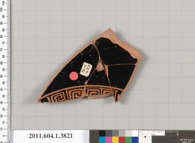 Terracotta fragment of a kylix (drinking cup)