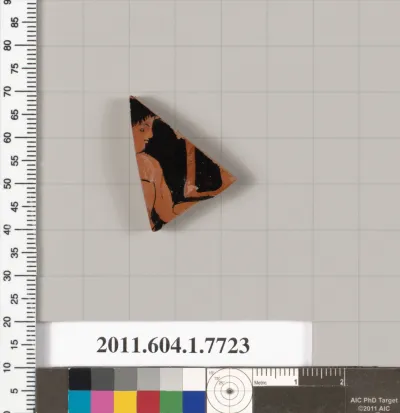 Terracotta fragment of a kylix (drinking cup)