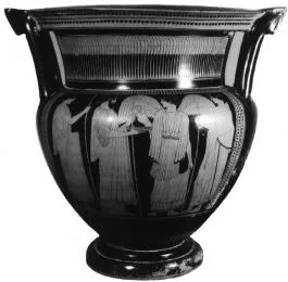 KRATER, COLUMN (ATHENIAN, RED-FIGURE)