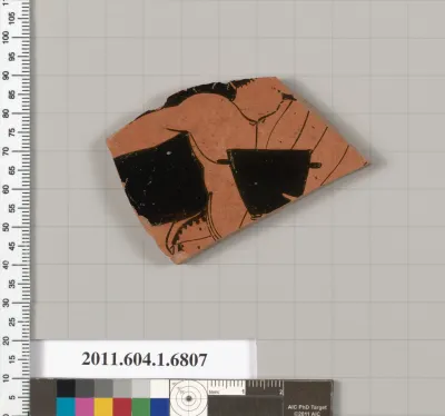 Terracotta fragment of a kylix (drinking cup)