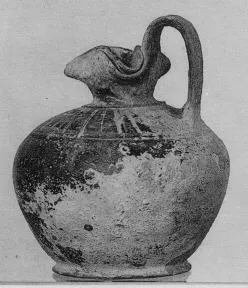 OINOCHOE (CORINTHIAN, BLACK GLAZE)