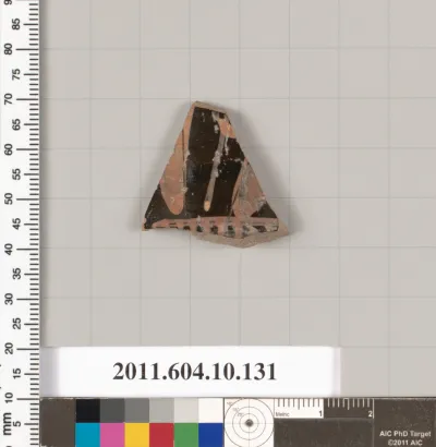 Terracotta fragment of a closed shape