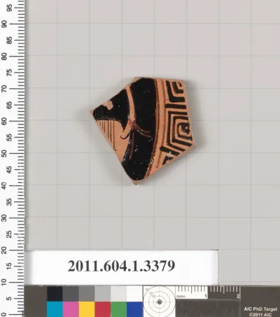 Terracotta fragment of a kylix (drinking cup)