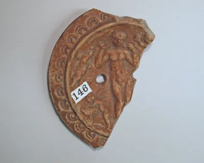 Terracotta lamp fragment