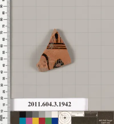 Terracotta fragment of a kylix: Cassel cup (drinking cup)